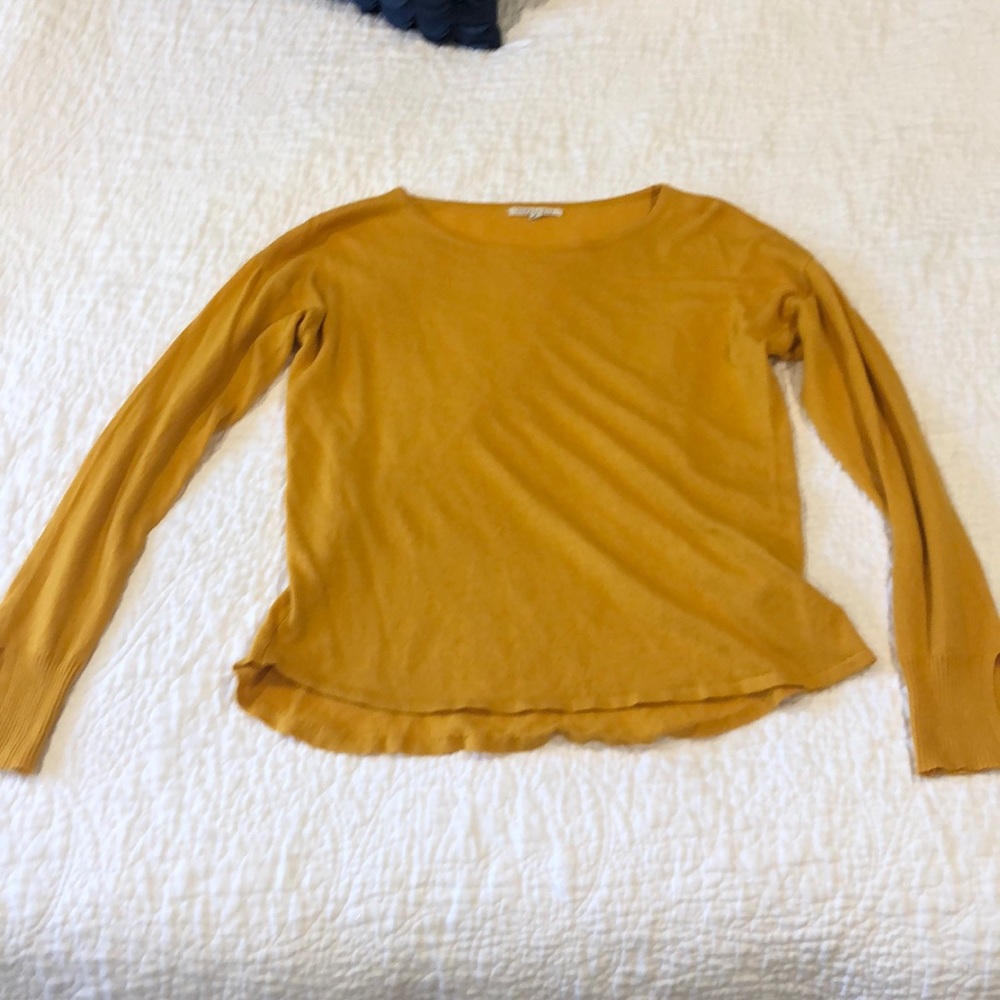 yellow comfy sweater